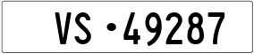 Truck License Plate